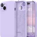 Magnetic for iPhone 15 Plus Case, Compatible with MagSafe, [Full Camera Protection][Screen Protector] Silicone Shockproof Protective Phone Case for iPhone 15 Plus 6.7", Clove Purple