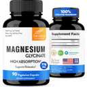 Sandhu's Superior Absorption Magnesium Glycinate 775mg|140mg Elemental Magnesium Capsules|90 Count, 90 Days Supply|Supports Restful Sleep & Muscle Health |Pure, Non GMO & Gluten Free