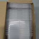 Hushee 10 Pack 17 oz Small Meal Prep Containers with 3 Compartments Snack Containers with Lid Disposable Plastic Bento Box Travel Lunch Food Boxes Stackable for Office Picnic (Clear)