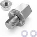 Bike Hub Axle Hitch Adapter, Universal Bicycle Trailer Coupling Adapter Extension (M10 x 1,0 (for 9.76~10 mm OD))