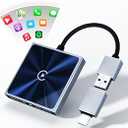 Wireless CarPlay Adapter for iPhone â€“ Apple Carplay Adapter Converts Wired to Wireless, Easy Plug & Play Setup, Stable Control, No Delay, Car Play Adapter for Cars with Builtin OEM CarPlay & iOS 10+