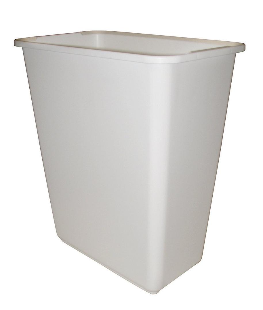 3 Pcs Bathroom Trash Can with Lid, 2.6 Gallon / 10 Liter Small Garbage Can with Press Top Lid, Plastic Wastebasket with Pop-up Lids for Toilet, Office, Bedroom, Living Room, White