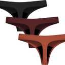 Mordlanka Period Underwear for Women Nylon Period Thong Leak Proof Panties Sexy Period Panties (Medium, 3-colorful)