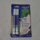 Grout Pen White Tile Grout Paint Marker: Waterproof Tile Grout Colorant and Sealer Pens for Cleaner Looking Floors & Whitener Without Bleach - Narrow 5mm, 2 Pack with Extra Tips (7mL) - White