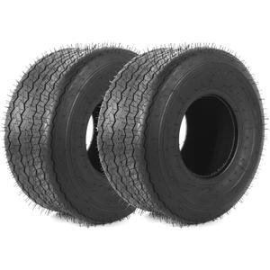 (2-Pack) 18x8.50-8 Tires - 4ply Durable Tubeless Tires for Golf Carts, Traction, Turf Saver Tread, and Fit as Replacement Outdoor Power Equipment Mower Tires