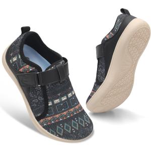 Spesoul Wide Womens Walking Shoes Adjustable Diabetic Shoes Breathable Zero Drop Barefoot Shoe Neuropathy Edema Nursing Shoe Wide Width Sneakers, 7