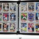 Baseball Trading Gifts Card-Binder,9 Pocket Sleeves, Double Sided Pocket Album, Sport Card Folder Organizer, Card Collectible 900 Cards-, Card Collection-Albun/Folder, Sport Cards,