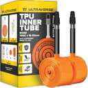Ultraverse TPU Road Bike Inner Tube 700 x 18-32 with 65mm Presta Valves Ultra Lightweight Tubes for Road and Gravel Bicycles - 2 Pack with Repair Patch Kit