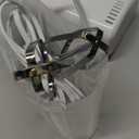 OVENTE 5-Speed Corded Electric Hand Mixer with Stainless Steel Whisks, Compact Portable Design with Snap-On Storage Case,150W Lightweight Handheld Mixer for Baking & Cooking, White HM151W