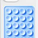 AZXYI Anteel Silicone Suction Phone Case Mount, Silicon Adhesive Suction Cup Phone Mount, Non Slip Sticky Phone Grip for Cellphone, Strong Grip Holder for Selfies and Videos (Sky Blue)