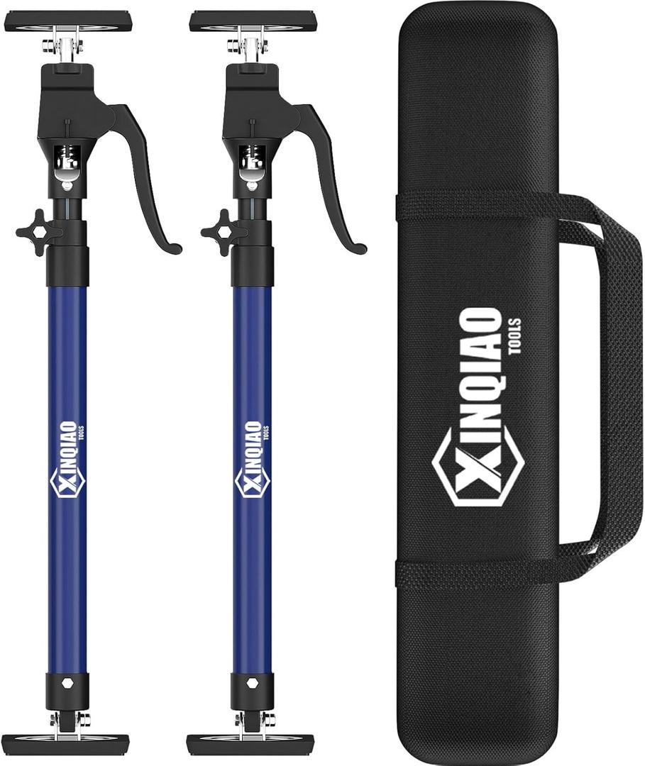 XINQIAO Cabinet Jacks for Installing Cabinets, Heavy Duty Third Hand Tools Adjustable Support Pole from 23.6 IN to 45.3 IN, 2 PCS