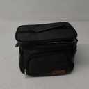 ExtraCharm Insulated Lunch Bag for Women/Men - Reusable Lunch Box for Office Picnic Hiking Beach - Leakproof Cooler Tote Bag Organizer Black