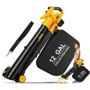 TAIRDA Pro Leaf Blower Vacuum Mulcher Compatible for Dewalt 20V Battery
