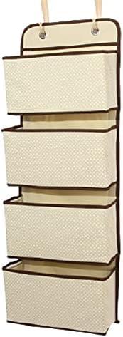 Muellery Closet Behind The Door Organizers Storage Hanging Door Storage Organizer Beige TPAF90915