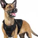 rabbitgoo Tactical Dog Harness for Small, Heavy Duty Pet Harness with Handle, No-Pull Service Vest Small Breed, Adjustable Military Dog Vest for Training Hunting Walking, Black, S