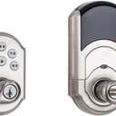 Kwikset Smartcode 912 Z-Wave Plus Keypad Lever Deadbolt Door Lock, One-Touch Locking, and Auto-Lock Enabled with Reversible Tustin Levers and SmartKey Security, Satin Nickel