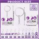 2 x Remuuly 50 Pcs Domestic Violence Awareness Month Acrylic Keychain Domestic Violence Awareness Month Festival Party Decor for Women Men