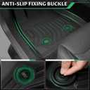 Floor Mats for Toyota Corolla 2003 2004 2005 2006 2007 2008, NOT Fit for with Rear Seat Vents, Custom Fit TPE Waterproof Corolla Mats, Corolla Mats Accessories for Man Woman