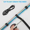 20 Yards x 3/4 inch Hook and Loop Roll, Reusable Fastening Cable Ties, Multi-Purpose Cable Management Wire Ties Cable Straps for Organizing Home, Office and Data Centers