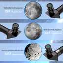 Telescope for Adults Beginners, 70mm Aperture 400mm Refractor Telescopes for Astronomy Beginners, Portable Travel Telescope Astronomy Gifts (40070)
