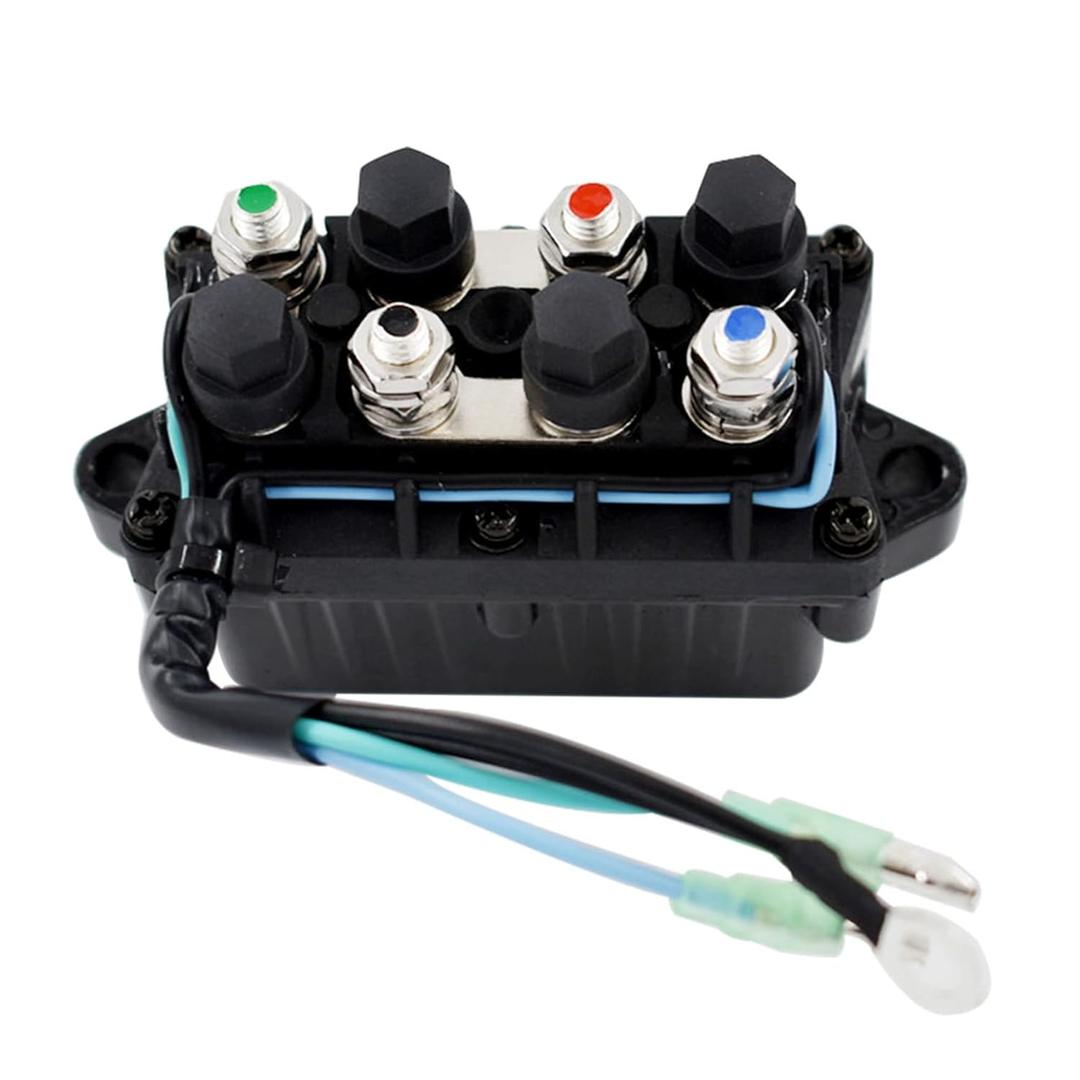 waltyotur Compatible Relay Replaces Assy Boat Power Trim and Tilt Relay Assy 6H1-81950-00-00 6H1-81950-01-00 Replacement for Yamaha 30-90hp Outboard Engine (3 Pin Wire Configuration) waltyotur Compatible Relay Replaces Assy Boat Power Trim and Tilt Relay Assy 6H1-81950-00-00 6H1-81950-01-00 Replacement for Yamaha 30-90hp Outboard Engine (3 Pin Wire Configuration)