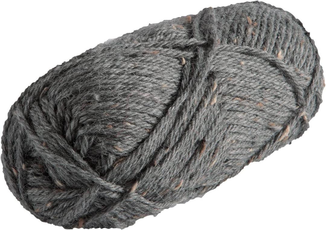 Knit Picks Wool of The Andes Worsted Weight Donegal Tweed Grey Yarn (1 Ball - Flagstone)