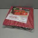 ZOBER Underbed Christmas Ornament Storage Box - Stores 64 3" Ornaments, With Dividers - Tear Proof 600D Oxford Fabric, Ornament Organizer Storage Box, Durable Christmas Containers Holder - Red