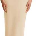 PRETTYGARDEN Women's Off The Shoulder Maxi Dresses 2025 Summer Formal Elegant Cocktail Party Wedding Guest Long Dress (Apricot)