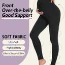 Dalavch 3/4 Pack Women's Maternity Leggings Over The Belly High Waisted Yoga Workout Pregnancy Pants Activewear for Women (M)