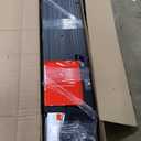 Bellemave Metal Twin XL Size Loft Bed with Stairs and Wardrobe,Heavy Duty Loft Bed Frame with LED Lights and Charging Station for for Kids,Teens,Adults,Black Woodgrain