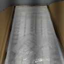 Cozivolife Over The Washer and Dryer Storage Shelf Bamboo,5 Tiers Laundry Room Drying Rack with Adjustable Shelves and 4 Hooks,Space Saver Organizer for Hanging Clothes and Towels (White)