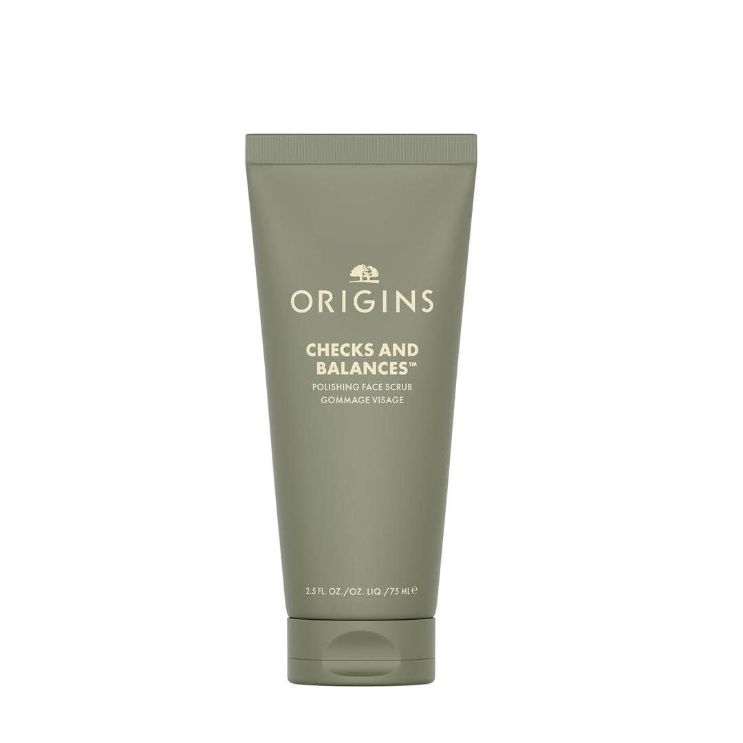 Origins Checks and Balances Polishing Face Scrub | Gently Exfoliates to Smooth Skin & Visibly Minimize Pores | With Bamboo, 2.5 Fl Oz