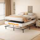 7 Inch Box Spring Full Size, 3000lbs Heavy Duty Full Box Spring Bed Base Metal Mattress Foundation, Easy Assembly, Noise Free