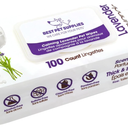 Best Pet Supplies Pet Wipes for Dogs - Dog Wipes Cleaning Deodorizing, for Coats, Ears, Paws - Calming Lavender, Aloe Vera, 200 Count