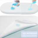 NeoBorn Baby Bassinet Mattress Pad, 30" x 15" Dual Sided Comfort Gel Memory Foam Mattress with Removable Breathable Soft Tencel Cover Fit for Dream On Me Lacy/Snoo/Moses Basket Baby Bassinet