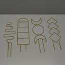 Indoor Plant Trellis for Potted Plants, 16inch Gold Small Trellis for Climbing Plants Outdoor Garden Metal Trellis with Different Patterns for Vine Ivy Flower Plant Support 4 Pack