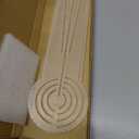 DAFENCHI 3-in-1 Mandala Ruler Tool with Holes, Mandala Dot Art Circle Maker, Compass Protractor Straight Ruler for Dot Art Geometric Mandala Pattern Design, Medium Size (30cm/12)