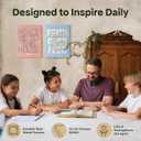 Dandy Decor Christian Wall Art 6 Piece Large Collage | Jesus & Scripture Wall Decor | Christian Wall Decor | Serenity Prayer Boho Art | Bible Verse Wall Canvas | Modern Aesthetic for Your Home & Office | Gift Packaging |