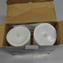 Homemory 6"x3" Outdoor Waterproof Flameless Candles, LED Candles, Battery Operated Candles with Remote and Timers, Electric Fake Plastic Pillar Candles, Ivory White, Set of 2