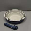 CAROTE 4pcs Non Stick Frying Pans, 8"+10"+12 Frying Pan Egg Pan Omelet Pans with Detachable Handle, Nonstick Cookware, PFOA Free, Induction Compatible & Oven Safe, Dishwasher Safe, Blue