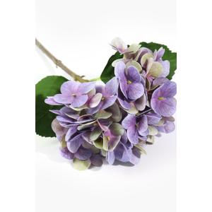 MARTINE MALL 5Pcs 21in Hydrangea Artificial Flowers, Latex Real Touch Hydrangeas Lifelike Large Hydrangea Flowers for Home Decor Party Arrangements Wedding Bouquets Centerpieces (Blue)