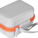 Hard Case Compatible with Yoto Mini Kids Audio Music Player Children Speaker Plays Audiobook Cards Radio (Off White + Orange Case)