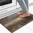 MAYHMYO Kitchen Rug Anti Fatigue Kitchen Mat Cushioned Taupe Abstract Art Kitchen Rugs Non Skid Waterproof Kitchen Rugs and Mats for Floor Laundry Standing Desk Sink (29"L x 17.3"W x 0.4"Th)