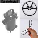 3 x 2pcs Pool Filter Spider Gasket Kit Compatible with Hayward Vari-Flo SP0714T/SPX0714CA, Include 1pcs Multiport Valve Spider Gasket and 1pcs O-Ring for Pool Filter Parts Replacement(Black)