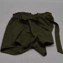 GRACE KARIN Women Summer Casual Shorts with Pockets Bowknot Tie Waist, 2XL