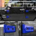 Door Hinge Cover Trim Exterior Accessories for Jeep Wrangler JK JKU Sport Rubicon Sahara X Unlimited 2-Door & 4-Door 2007-2018 (Blue 8PCS)