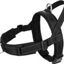 Arblina No Pull Dog Harness with Soft Mesh Padded, Fully Adjustable Walking Harness with Handle for Medium Large Dogs, Reflective Front Clip Harness for Training and Hiking, Black, L (L (Neck: 21"-27", Chest:26"-31"))