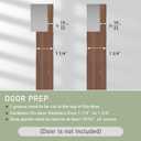 36 Concealed Barn Door Hardware Kit with Soft Close Mechanism,Invisible Wall Mount Aluminum Track, Hidden Barn Door Hardware Kit for Door Opening Width 28" to 32"(Door not Included)