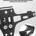 MDPROMCP Motorcycle License Plate Bracket Fender Eliminator With LED Light, CNC Aluminum Universal Motorcycle License Plate Holder Mount (Black)
