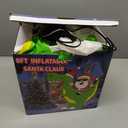 ININ 8FT Christmas Inflatables Santa Claus Riding Dinosaur Decorations Outdoor,Christmas Blow Up Santa Claus Yard Decorations Built-in LED Lights,Holiday Party Decor,for Yard/Lawn/Garden.